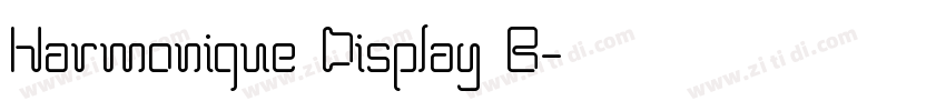 Harmonique Display B字体转换